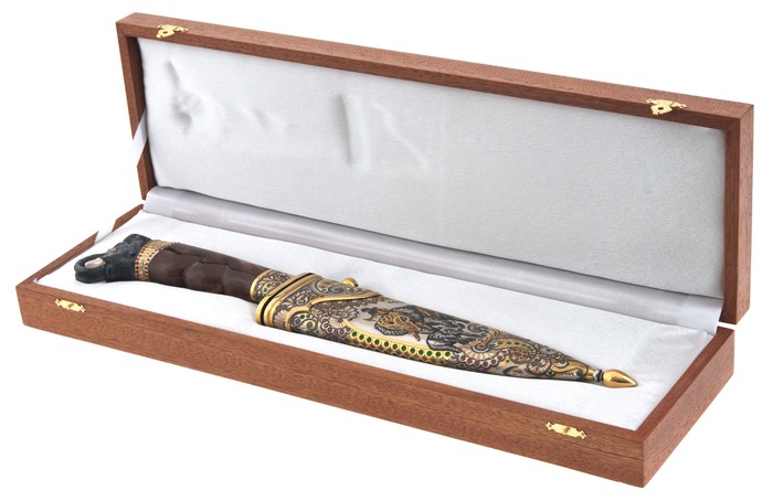 Knife decorated with "Elephant" Zlatoust