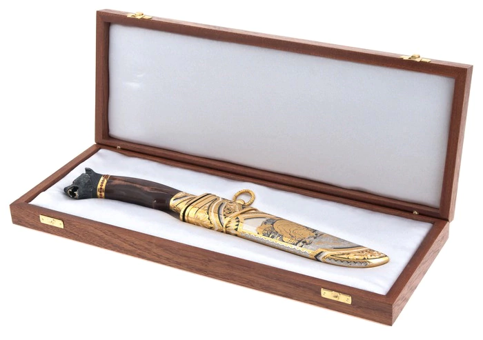 Knife decorated with "Bear" Zlatoust