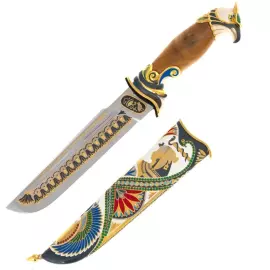 Композиция с ножом "Египетские пирамиды" Златоуст