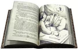 Подарочная книга в кожаном переплете "Мастер и Маргарита"