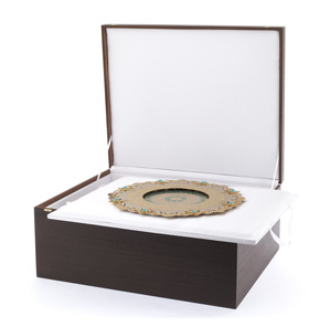 Fruit bowl with 4 champagne glasses, Zlatoust