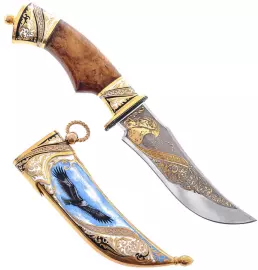 Нож "Орел" эмали, Златоуст