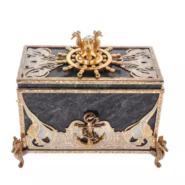 Шкатулка "Морская" Златоуст