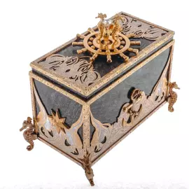 Шкатулка "Морская" Златоуст