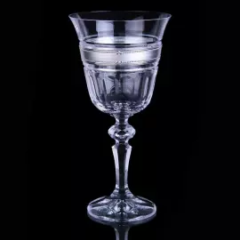 Набор для вина, отделка серебряного цвета, на 6 персон