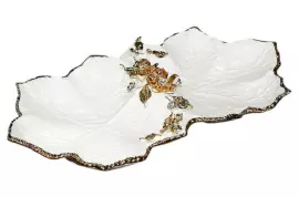 Менажница "Лист" на 2 секции