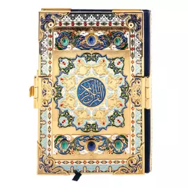 Коран с агатом, малахитом и лазуритом в коробе