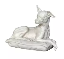 Авторская скульптура из мрамора "Чихуахуа"