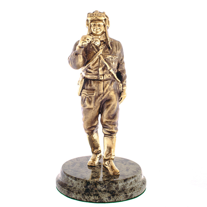Bronze statuette "Tankman" (serpentine)
