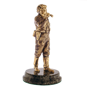 Bronze statuette "Tankman" (serpentine)