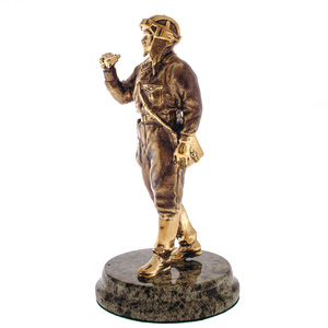 Bronze statuette "Tankman" (serpentine)