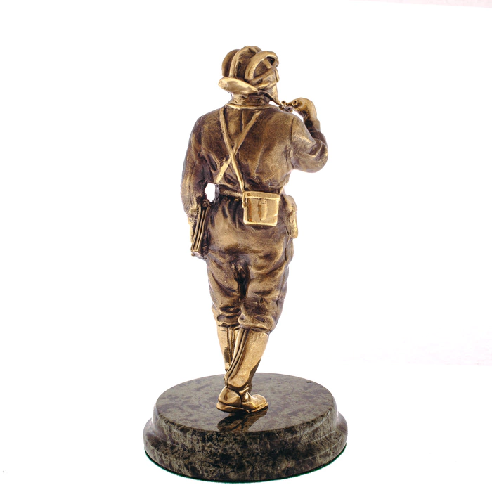 Bronze statuette "Tankman" (serpentine)