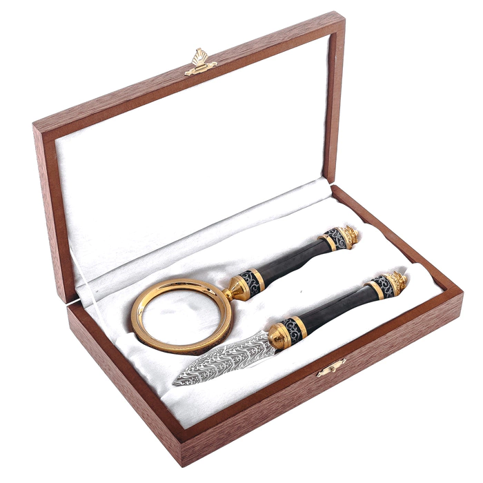 Cabinet set, Zlatoust jade