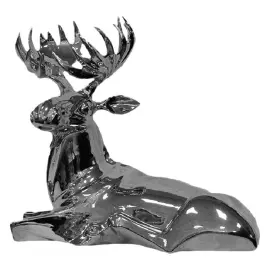Статуэтка "Лось" (цвет платиновый)