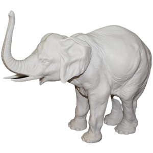 Elephant statuette (white)