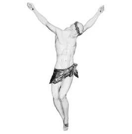 Crucifixion, color: white with platinum finish