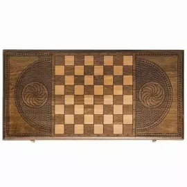 Нарды резные "Герб РФ"