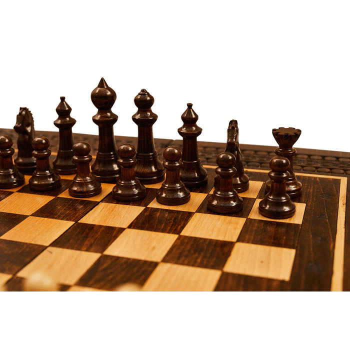 Chess made of precious wood "Bagrdatid Armenia" carved