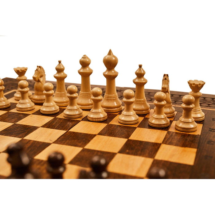 Chess made of precious wood "Bagrdatid Armenia" carved