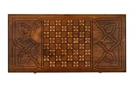 Резные нарды из бука "Скорпион"