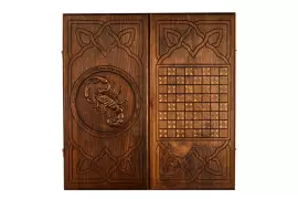 Резные нарды из бука "Скорпион"