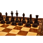 Chess + backgammon carved "Nerken" (with handle)