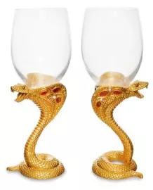 Набор бокалов для вина "Змея" на 2 персоны