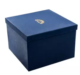 Копилка "Кошка" зеленая с синими цветами