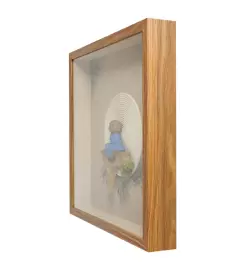 Панно "Дзен медитация" (монах в голубом на белом фоне)