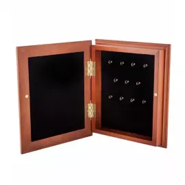 Housekeeper "Horseshoe" (copper with gilding, wood, Swarovski crystals, enamel, velvet)