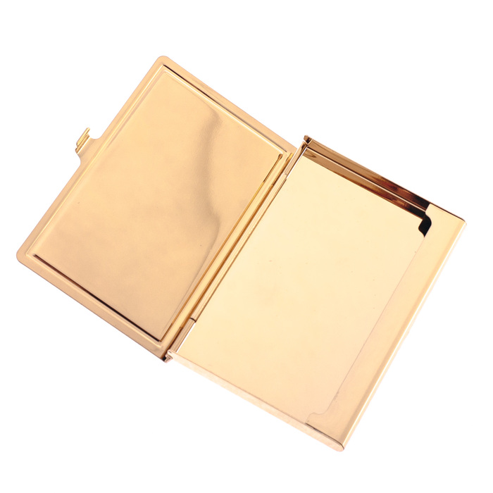 Pocket business card holder "Elegant" with blue agate, Zlatoust