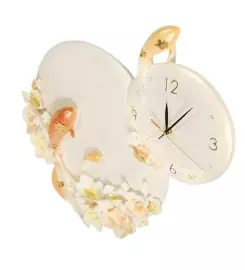 Часы "Карпы кои" розовые