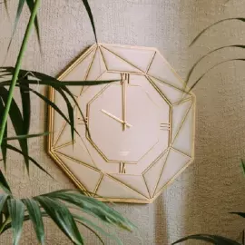 Часы «Deco» из натуральной кожи, цвет: молочный