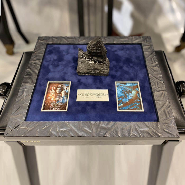 A piece of "dragon" glass. Game of thrones