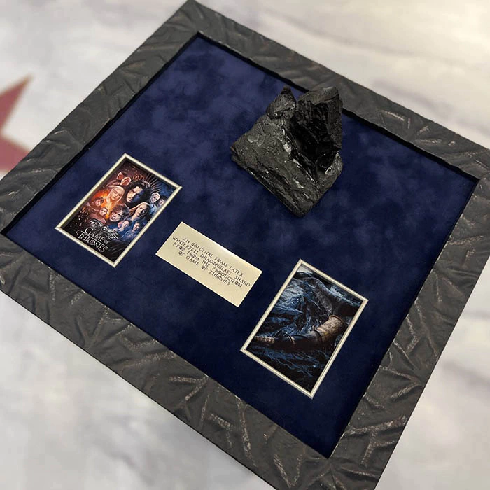 A piece of "dragon" glass. Game of thrones
