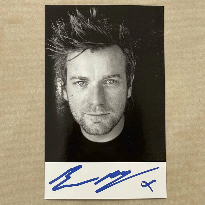 An autographed photo. Ewan McGregor