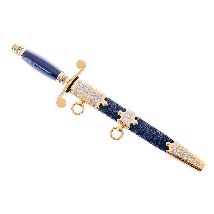 Dagger with stingray leather trim, Zlatoust