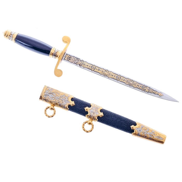 Dagger with stingray leather trim, Zlatoust