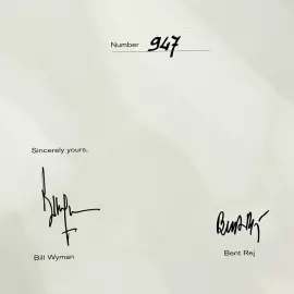 Книга с автографами. Билл Уаймен (The Rolling Stones), Бент Рей