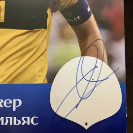 Постер с автографом Икера Касильяса