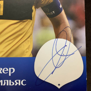 Постер с автографом Икера Касильяса