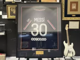 Футболка ФК "ПСЖ" с автографом Лионель Месси
