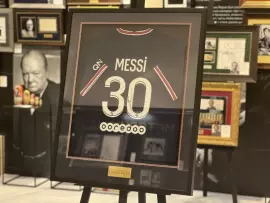 Футболка ФК "ПСЖ" с автографом Лионель Месси