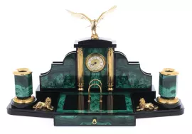 Письменный набор "Президент" малахит