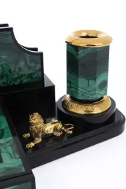 Письменный набор "Президент" малахит