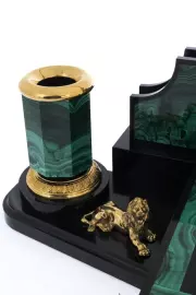 Письменный набор "Президент" малахит