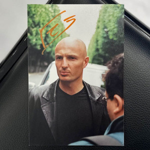 An autographed photo. Frank Leboeuf