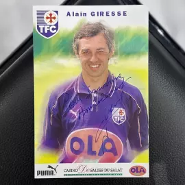 Фото с рукописным обращением и автографом. Ален Жиресс