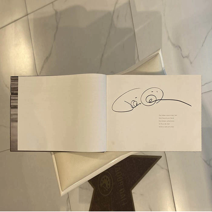 An autographed book by Till Lindemann (Rammstein)