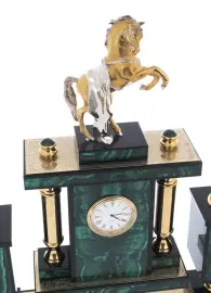 Письменный набор "Буцефал" из малахита, Златоуст Письменный набор "Буцефал" из малахита, Златоуст